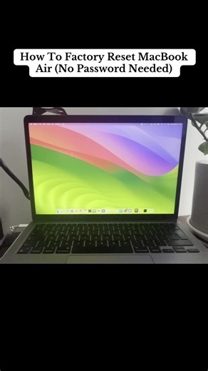 How To Factory Reset MacBook Air (No Password Needed) #macbook #factoryreset #forgotpassword #TechTok #wonghacks