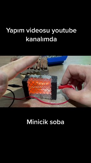 Minicik soba , miniature stove #diy #stove #soba #miniaturestove #kendinyap #doityourself #electricstove #hot #keşfet
