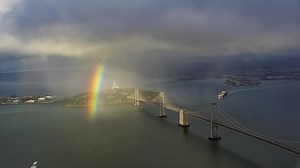 256K views · 1.7K reactions | A stunning time lapse from the break in the rain earlier today--check out the rainbow that glided over the Bay as seen from the top of Salesforce Tower!  https://sanfrancisco.cbslocal.com/salesforce-tower-cameras/ | KPIX CBS San Francisco Bay Area | Facebook