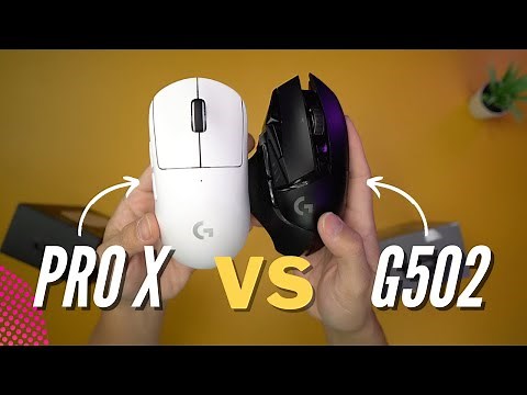 ABOUT TIME I COMPARE Logitech Pro X Superlight VS G502 Wireless Mouse