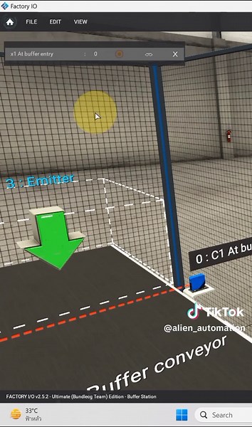 ตอบกลับ @theerawat_x display counter ตั้งค่าที่ MX opc อย่างไร #เอเลี่ยนออโตเมชั่น #factoryio #plc #ช่าง #คอนโทรล