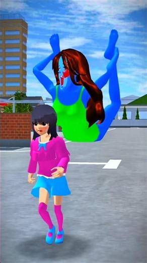 長手モンスターのユウタがミオを探している😱😱#ぴこみんず #サクラスクールシミュレーター #アプリ#マイクラ #サイコパス #小学校
