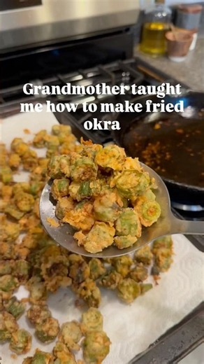 Fried Okra and some really old Cast Iron skillets