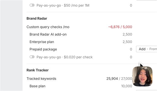 NEW in Brand Radar: Custom queries Track brand mentions for the exact questions that matter to your business across ChatGPT, Gemini, Perplexity, and Copilot. See how AI responds to your prompts, not generic coverage. Watch a quick talk-through 👇 | Ahrefs