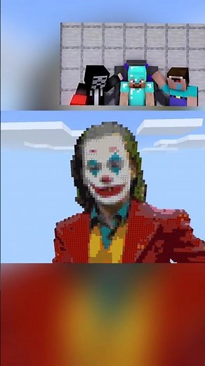 Noob vs Pro vs Hacker Who Built Best JOKER STATUE in Minecraft 😱