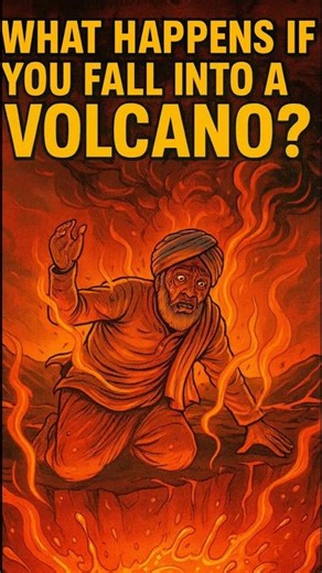 What Happens If You Fall Into a Volcano? 🌋😱 (Shocking Reality)#viral #viralvideo