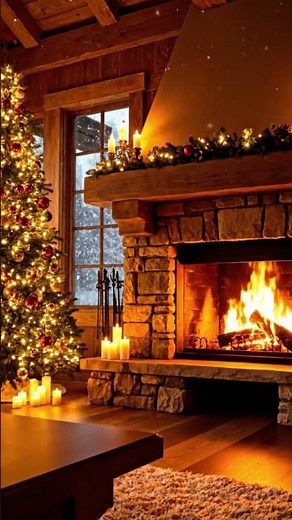 Christmas Cozy Winter Jazz 🎄 Fireplace Piano