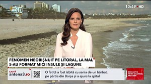 4.3K views · 5 comments | La mare, pe plaje, s-au format „insulițe” și „lagune”. Experții explică fenomenul neobișnuit de pe litoral: „Trebuie să ne obișnuim” | Sinteza Zilei Oficial | Facebook