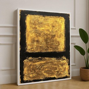 Rothko Style Gold and Black Canvas Iconic Color Field Painting Reproduction for Modern Living Room Decor Statement Piece - Etsy