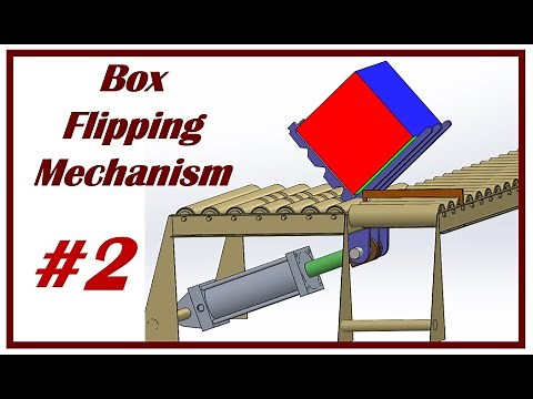 Box Flipping Mechanism. How does the box flip mechanism work? #solidworks