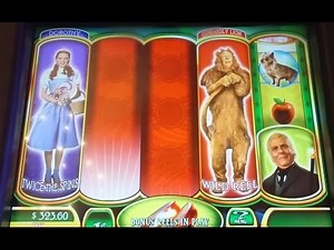 The Wizard of Oz Ruby Slippers Slot Machine-MAX BET BONUSES