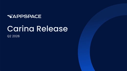 Appspace Carina Release