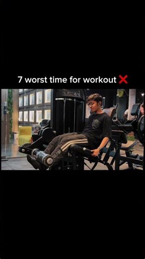 ‼️7 worst time for workout ‼️