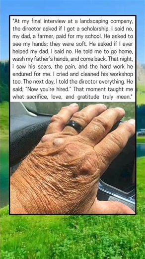 At my last job interview, the manager saw my soft hands and gave me an......