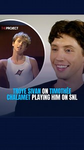 21K views · 40 reactions | Troye Sivan on how being played by Timothée Chalamet in an SNL skit has been a career highlight. | The Project | Facebook
