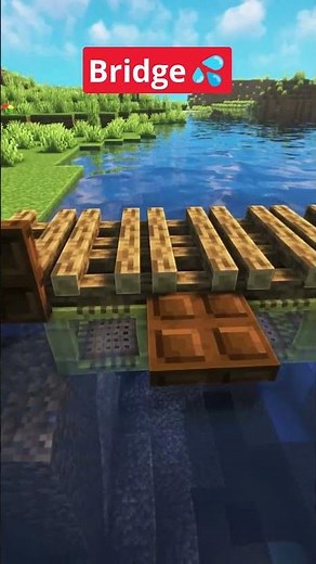Minecraft Easy Bridge💦 #shorts