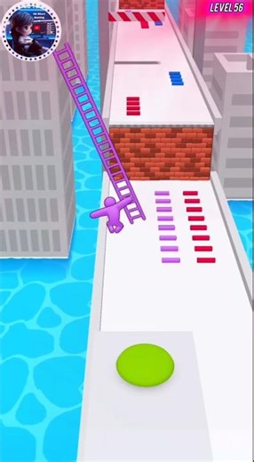 Ladder 🪜 Run Funny Gameplay Level 56 #gaming #shorts