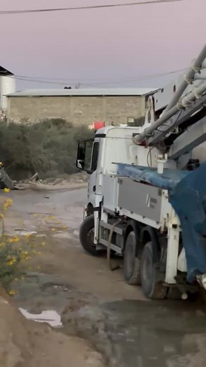 Concrete Pouring Process at Construction Site