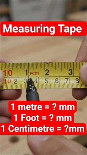 How to Read Measuring tape in mm #Measuringtape #Measurements #shorts