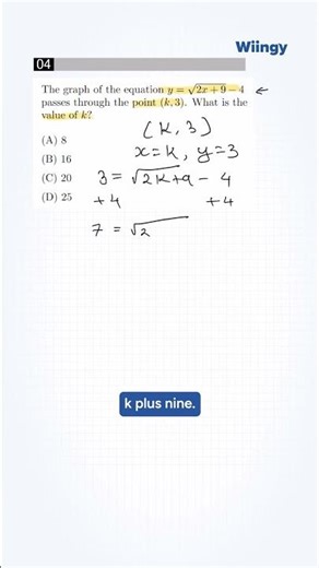 SAT Math Points On Line Drill: Problem 4/5 #shorts #satexam #satmath