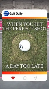 One day away from a hole in one. | Golf Daily