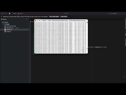 Looks like Playwright was just installed or updated.Please run the following command #playwright