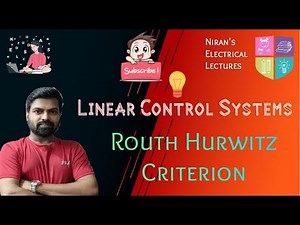 Routh Hurwitz Criterion | Linear Control Systems