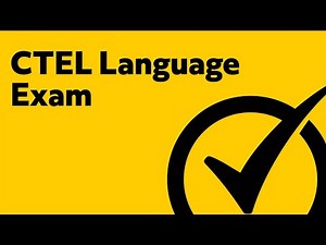 CTEL Language Exam (031) - Practice Syntax