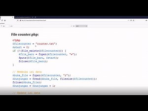 Cara mudah membuat visitor counter dengan PHP