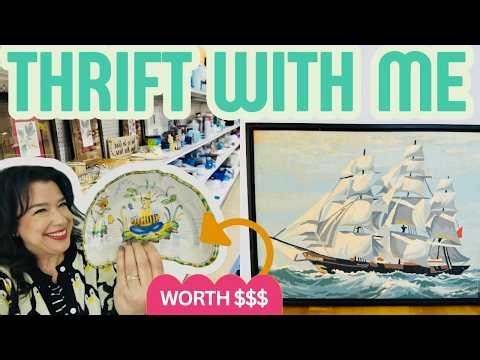 Italian Pottery and Mid Century Paint By Number | THRIFT WITH ME | Reseller Vlog