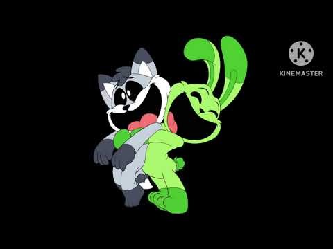 Hoppy hopscotch and frowny fox 💚🩶