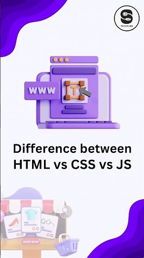 Difference Between Html, CSS and JavaScript in Hindi | #html #css #javascript #codingshorts #shorts
