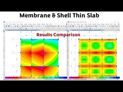 Membrane Slab Vs Shell Thin Slab in Etabs |Membrane Vs Shell thin |When to use membrane & shell thin