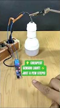 How to Make a Motion Sensor Light Easily | Simple DIY Automatic Lamp Tutorial