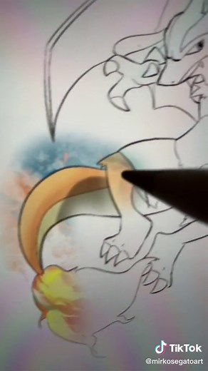 Lucario vs Charizard: Pokémon Art Showdown