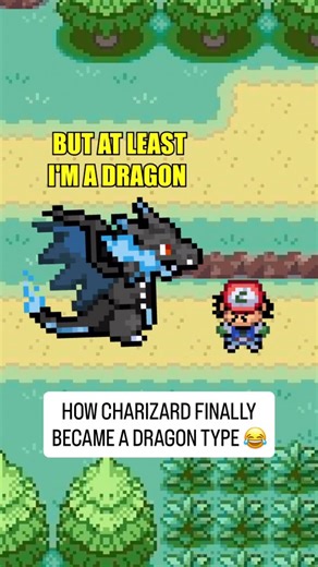 Gumbino on Instagram: "How Charizard became a dragon type 😂 #pokemon #pokémon #ashketchum #charizard #pikachu"