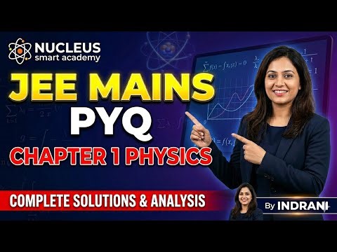 PYQS OF JEE PHYSICS CHAPTER 1 class 12