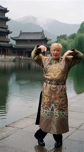 Donald Trump performs Chinese dance 唐纳德·特朗普表演中国舞蹈 #trump #donaldtrump #dance #chinese #uspresident P