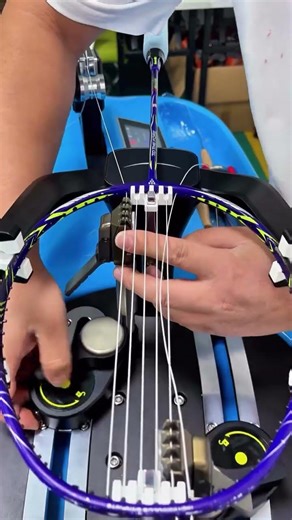 Precision stringing, unlocked. 🏸