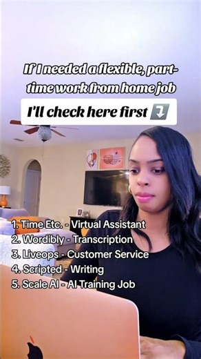 Flexible Part-Time Time Work from Home Jobs Hiring Now ⤵️ #workfromhomejobs #workfromhome #wfh