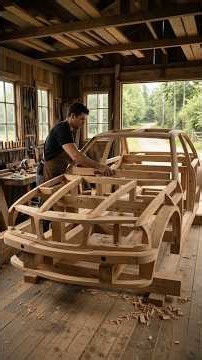 Built a BMW From Wood… 😱#shorts #woodworking