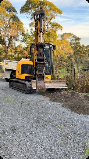 Electric cable trenching and teaching the wee boy how to drive, gotta start them young! | Groundbreaking Excavations