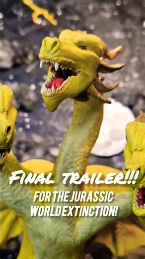 Godzilla Minus One vs Monsterverse King Ghidorah - Jurassic World Stop Motion #shorts