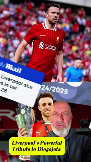 Diogo Jota, gone far too soon. In a stunning gesture of loyalty and class, Liverpool FC have activated a special clause to pay out the rest of his contract — £21.84 million — to his wife and children. No obligation. Just heart. #RIPDiogoJota #LFC #YoullNeverWalkAlone #FootballFamily #Liverpool
