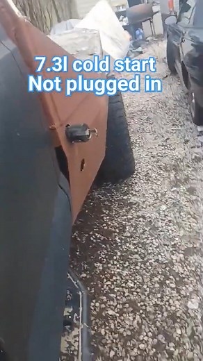 7.3l cold start #powerstrokediesel #dieselengine #fordtrucks #dieseltrucks #coldstart | American Truck Fans