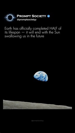 Earth is Halfway Through Its Life! 🌍 #earth #sun #redgiant #spacefacts #astronomy #sciencefacts