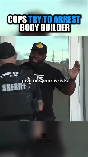 Cops Attempt to Take Down Bodybuilder in Crazy Moment