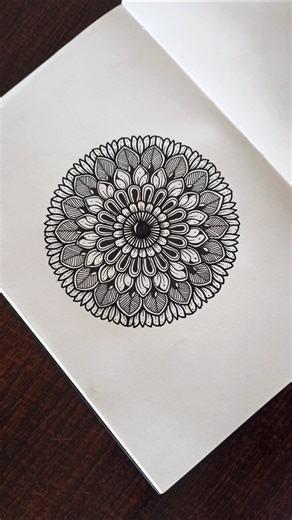 Day 88 - Easy Mandala Art Tutorial #mandala #mandalaart #easy #drawing #art #zentangle #zen