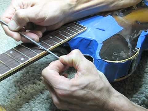 Ultimate Fret End File - fix sharp fret ends, fret sprout - fret leveling, guitar setup, luthier