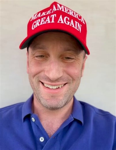 is that a dent in his hat or his actual head?